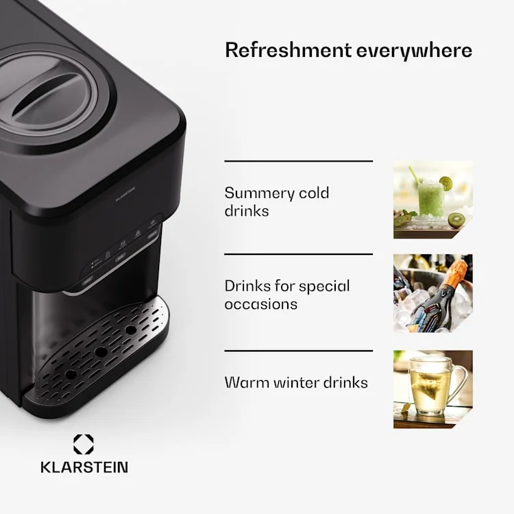 Aqueous ijsblokjesmachine 3-in-1 | Zwart