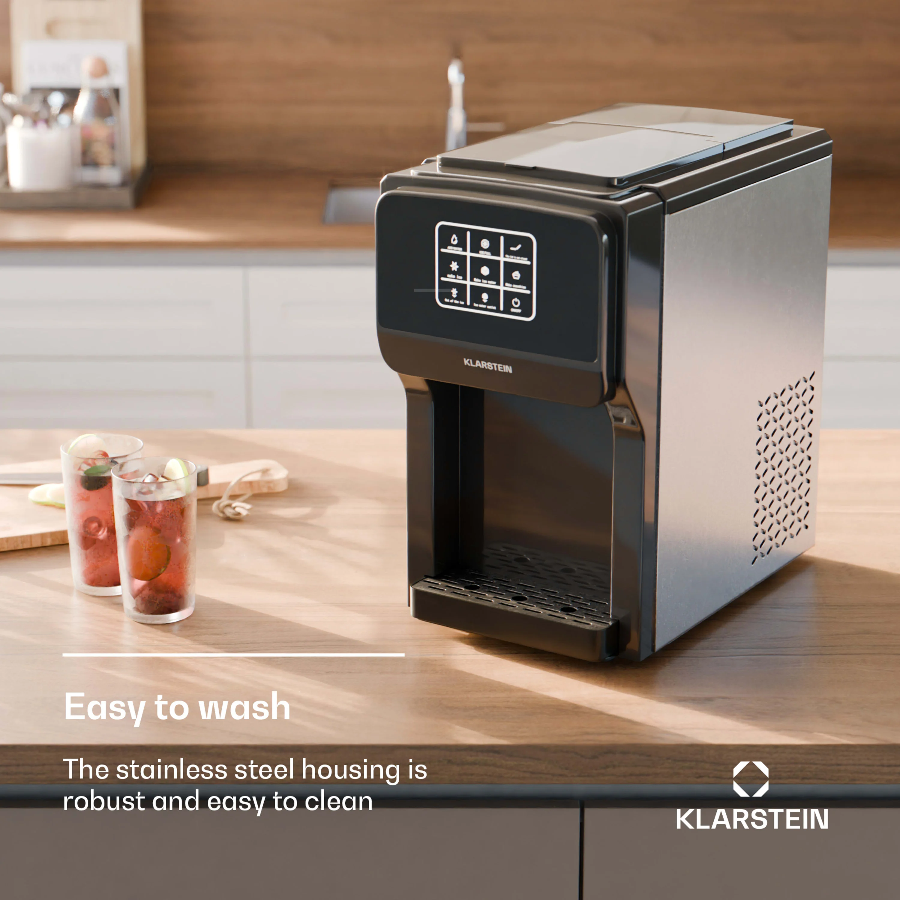 ArcticBlend digitaal 3-in-1 ijsblokjesmachine | Zwart