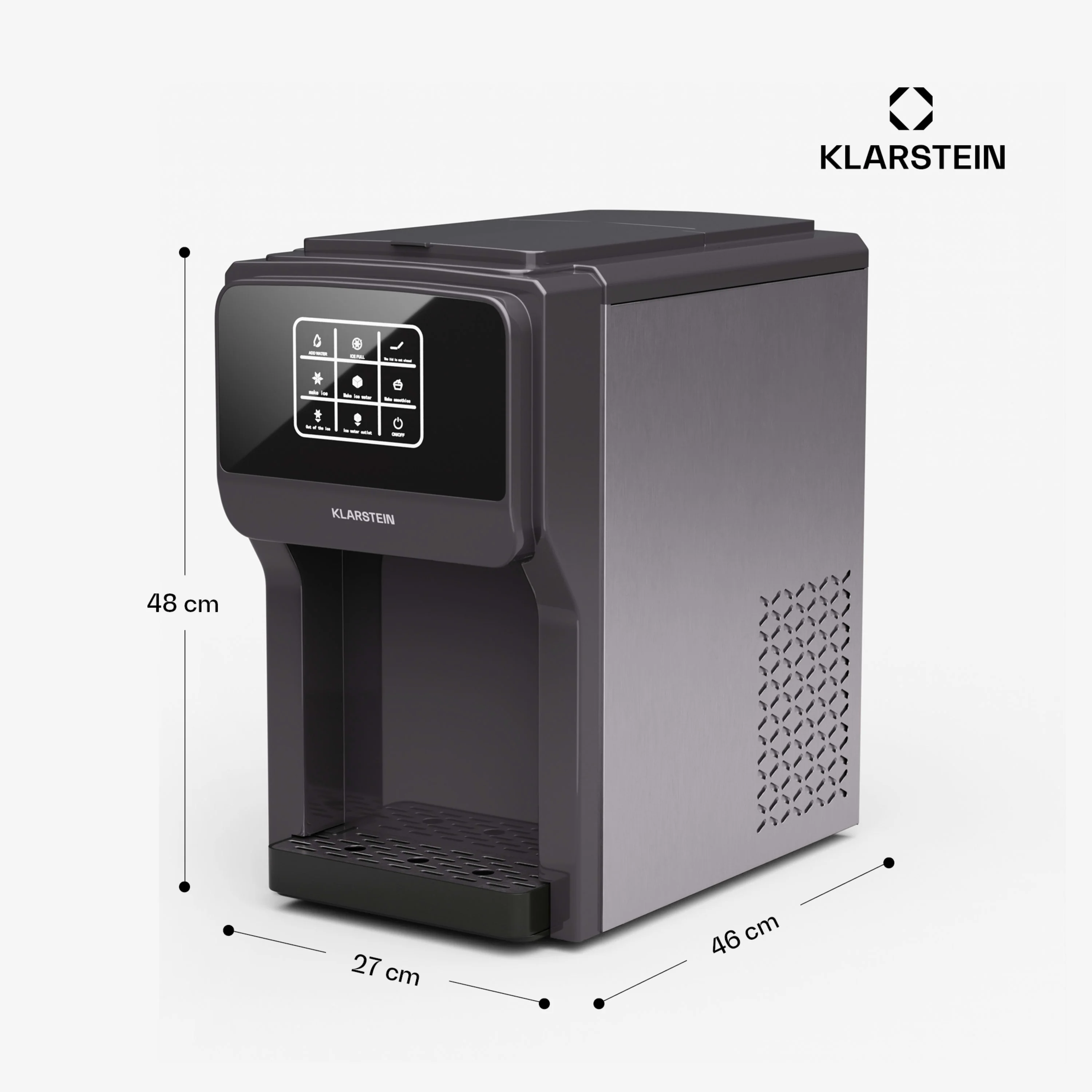 ArcticBlend digitaal 3-in-1 ijsblokjesmachine | Zwart