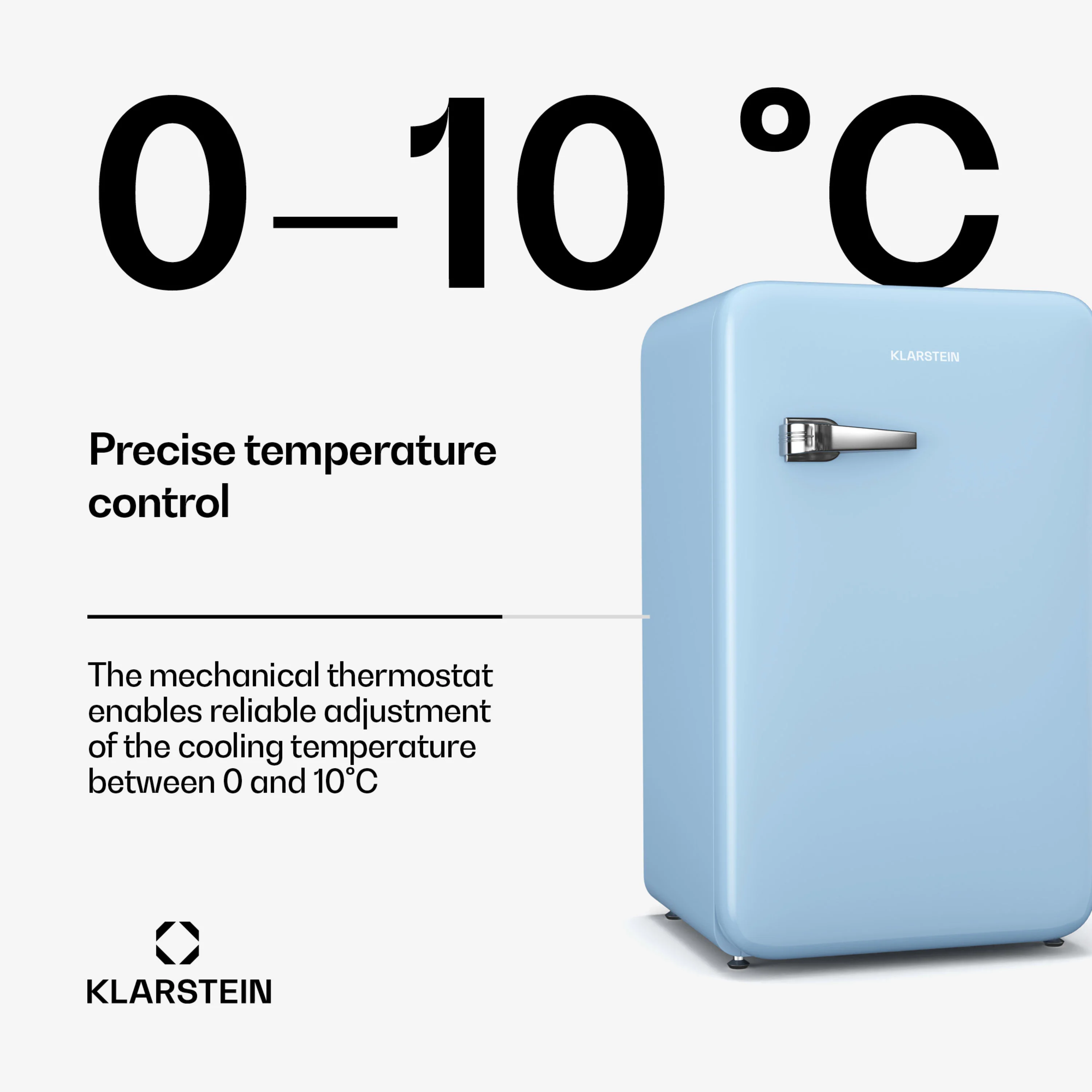 Audrey Evo Mini Koelkast 90L | Blauw