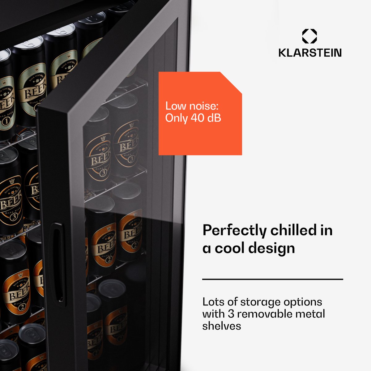 Beersafe 74 slim | Zwart